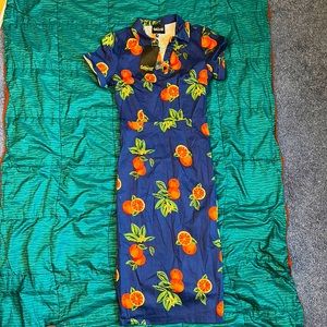 Retro pencil shirt dress